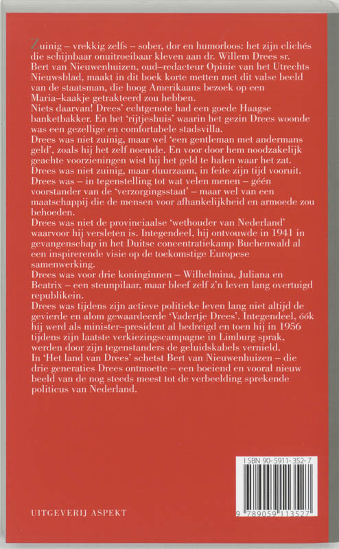 Achterkant van Het land van Drees