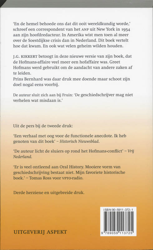 Achterkant van Crisis op Soestdijk