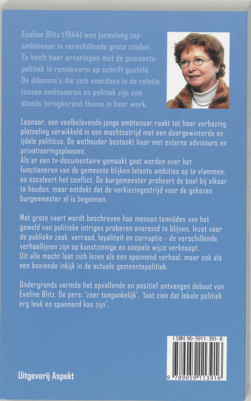 Achterkant van Uit alle macht