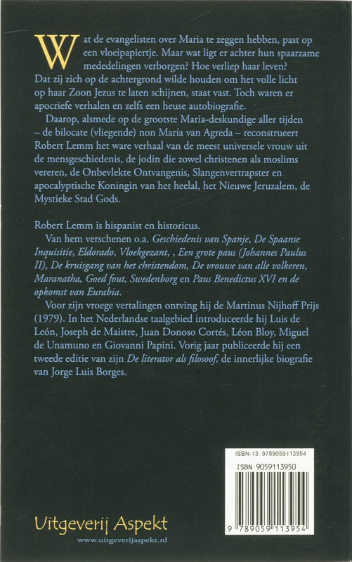 Achterkant van Maria