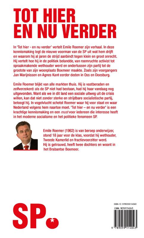 Achterkant van Tot hier - en nu verder