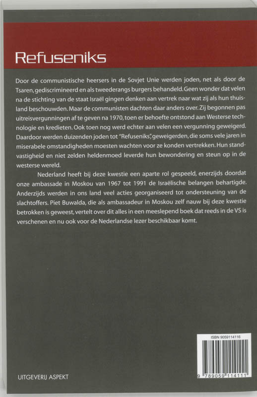Achterkant van Refuseniks