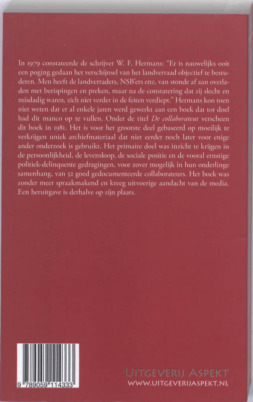 Achterkant van De collaborateur
