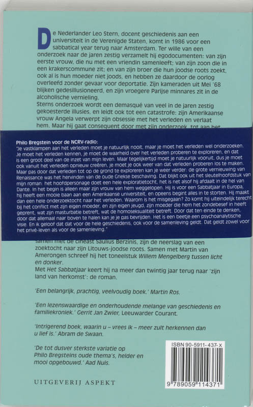Achterkant van Het Sabbatjaar
