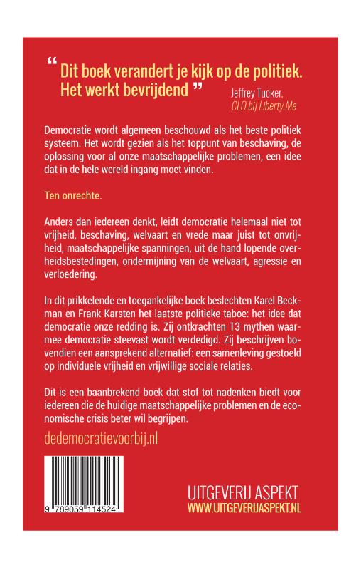 Achterkant van De democratie voorbij