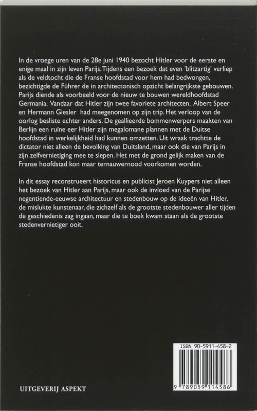 Achterkant van Hitler verovert Parijs