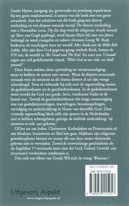Achterkant van God, geloof, geweld