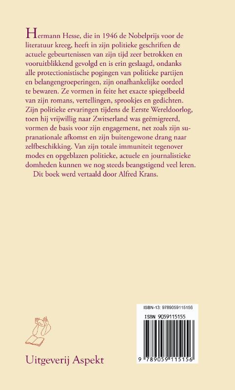 Achterkant van Mijn politieke geweten