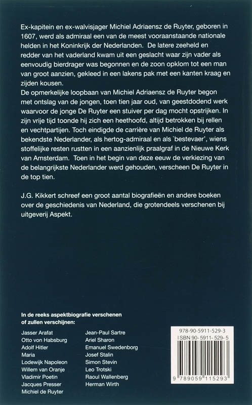 Achterkant van Michiel Adriaenszoon de Ruyter