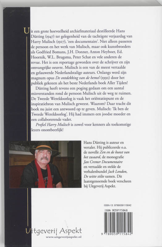 Achterkant van Profiel Harry Mulisch