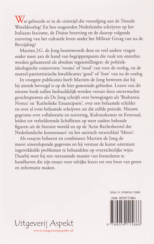 Achterkant van Van Merijntje Gijzen tot voorbij Hitler en Mussolini