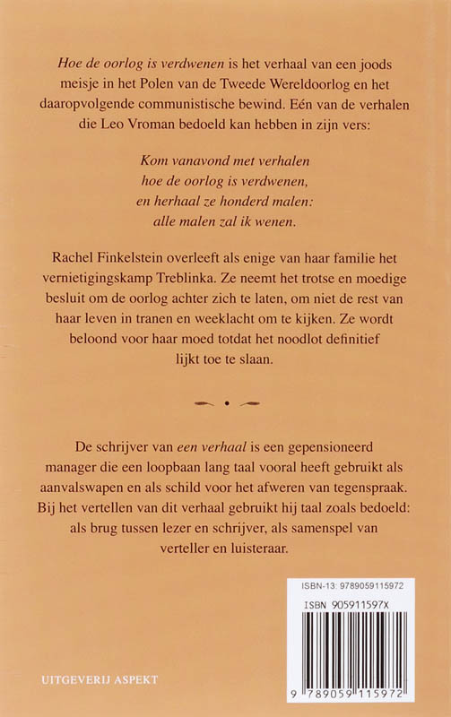 Achterkant van Hoe de oorlog is verdwenen