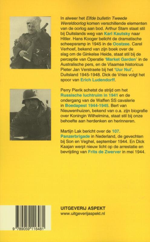 Achterkant van Elfde Bulletin Tweede Wereldoorlog