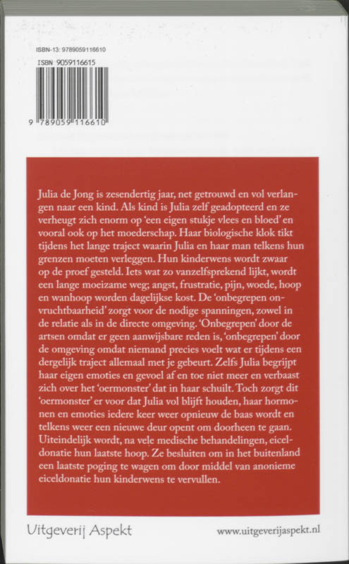 Achterkant van Onbegrepen (en) onvruchtbaar