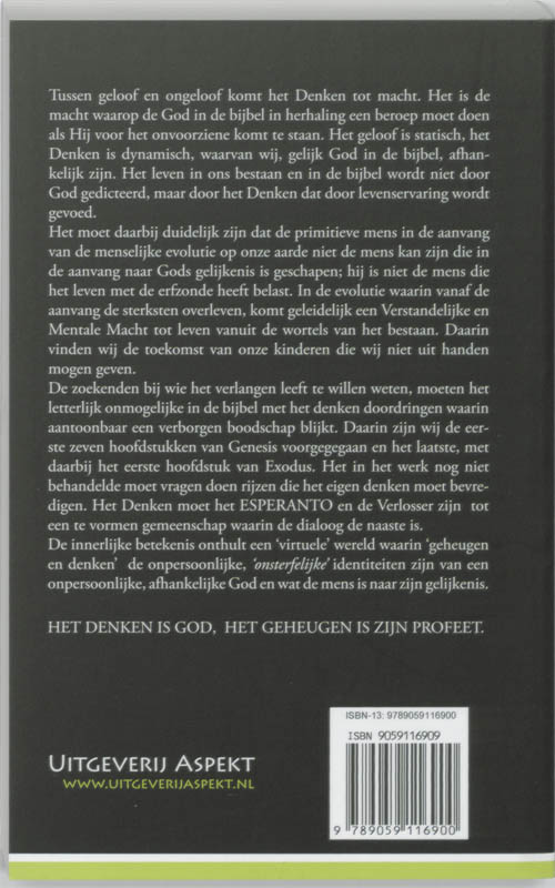 Achterkant van De Openbaring in de schoot van Tao