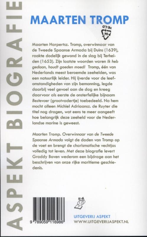 Achterkant van Maarten Tromp