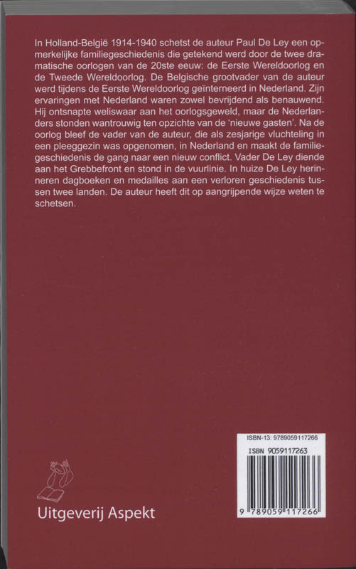 Achterkant van Holland - België 1914-1940