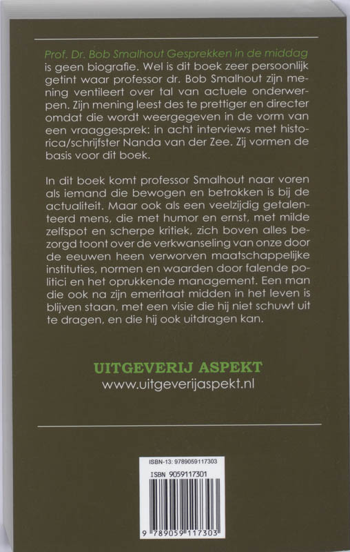 Achterkant van Gesprekken in de middag