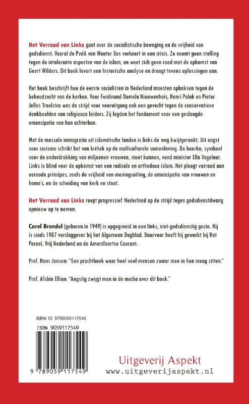 Achterkant van Het verraad van links