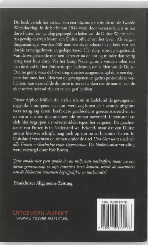Achterkant van En God zal alle tranen drogen