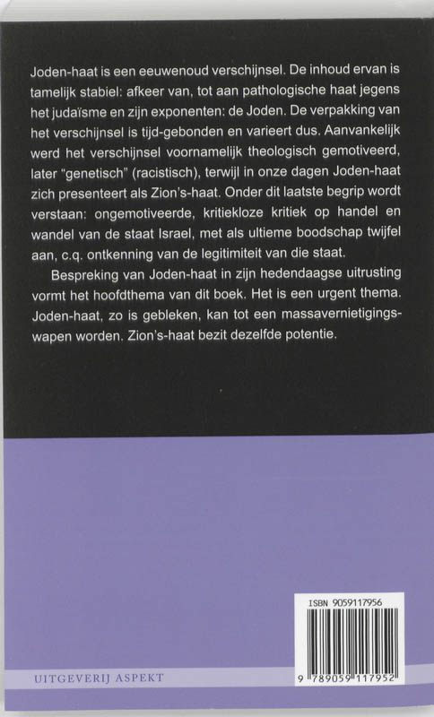 Achterkant van Joden-haat en Zion's-haat