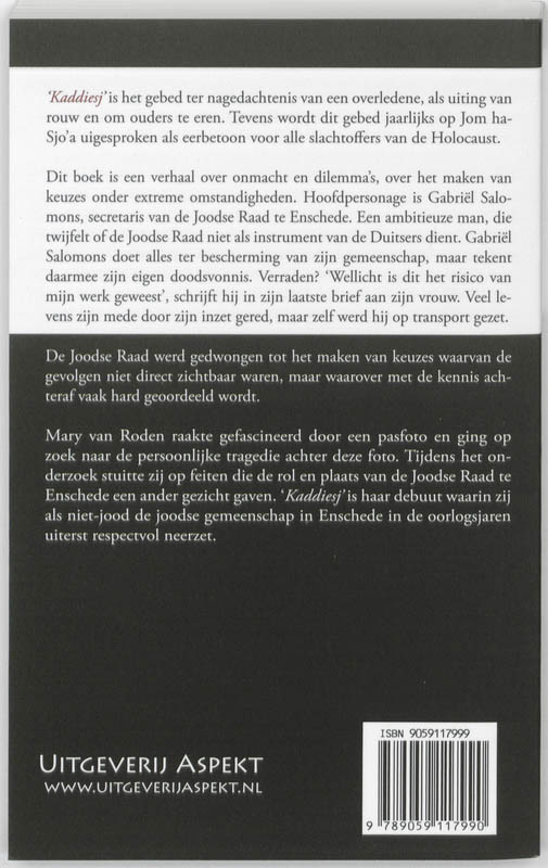 Achterkant van Kaddiesj