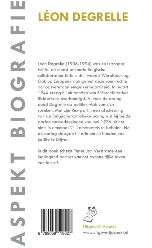 Achterkant van Degrelle
