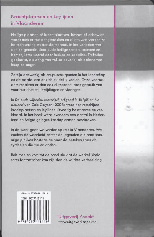 Achterkant van Krachtplaatsen en Leylijnen in Vlaanderen