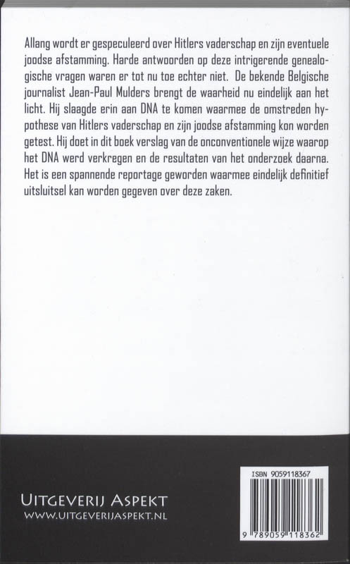 Achterkant van De zoon van Adolf Hitler