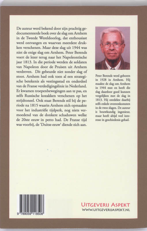 Achterkant van De Eerste Slag om Arnhem 1813