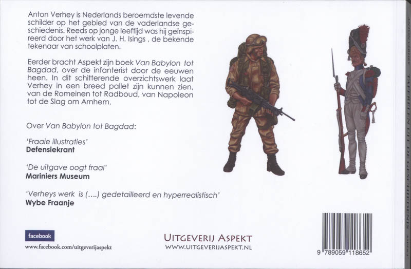 Achterkant van Taferelen uit de geschiedenis