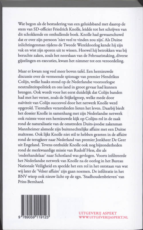 Achterkant van Friedrich Knolle