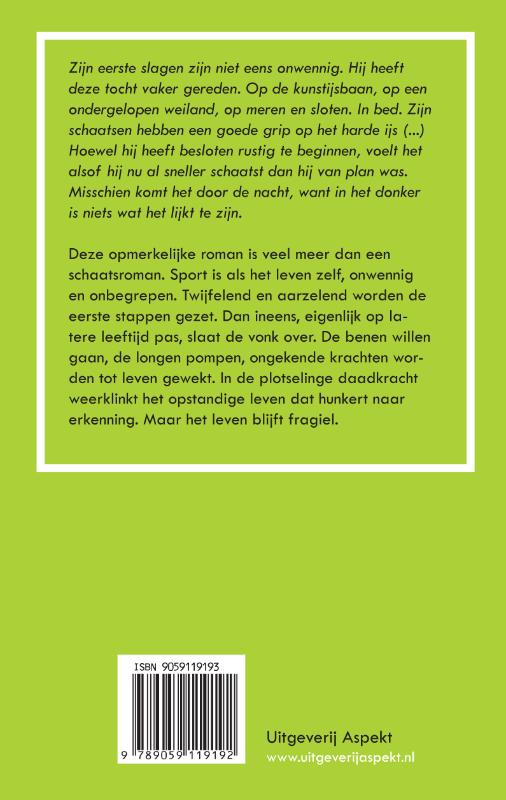 Achterkant van De laatste schaatser