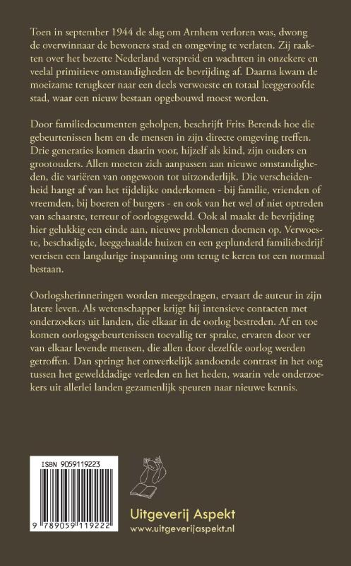Achterkant van Te dicht bij de brug die anderen te ver was