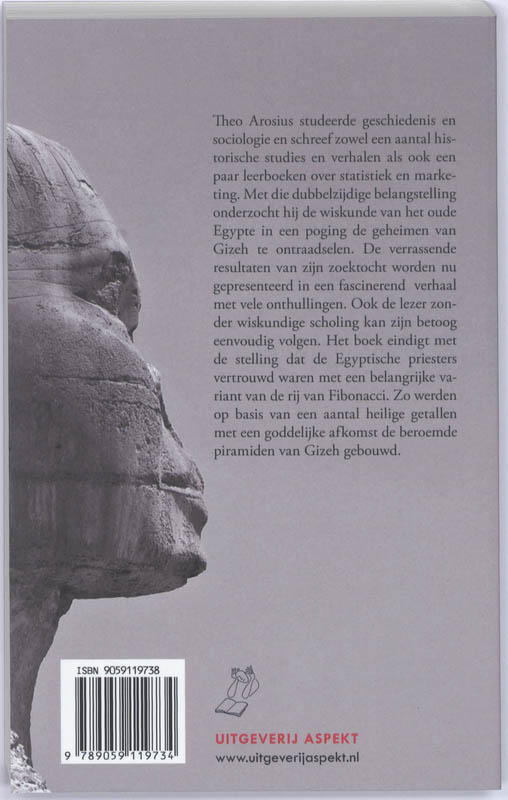 Achterkant van De geheimen van Gizeh