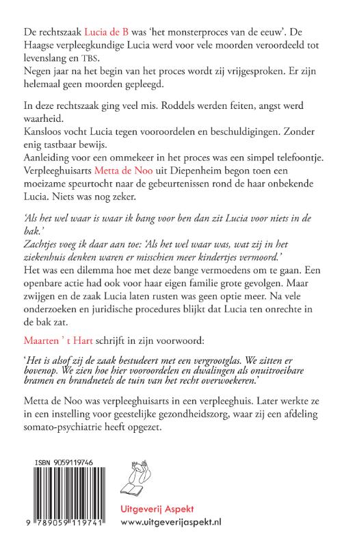 Achterkant van Er werd mij verteld, over Lucia de B.
