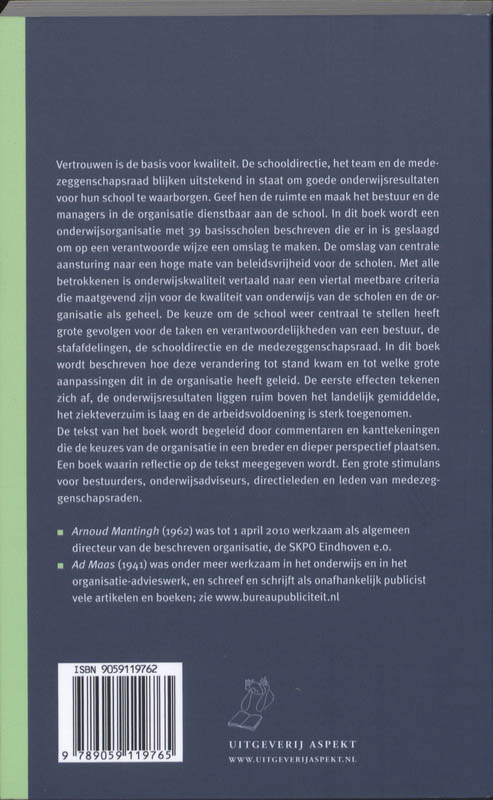 Achterkant van Onderwijs