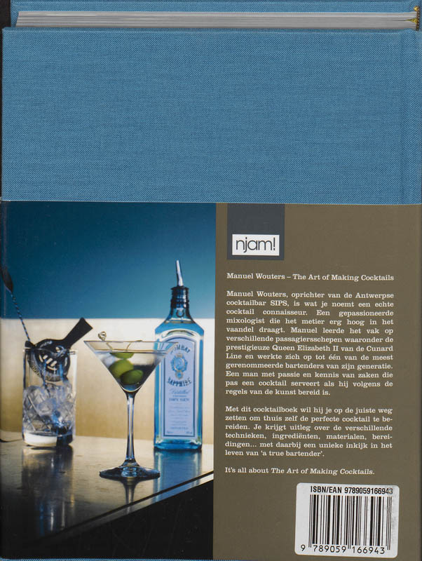 Achterkant van The art of making cocktails