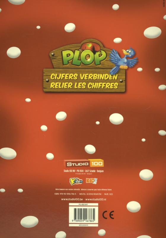 Achterkant van Cijfers verbinden Relier les chiffres