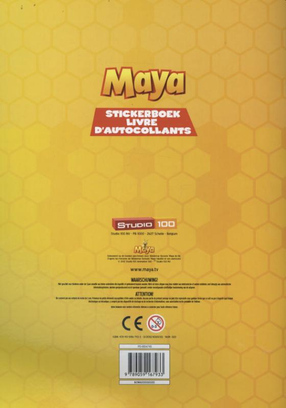 Achterkant van Stickerboek