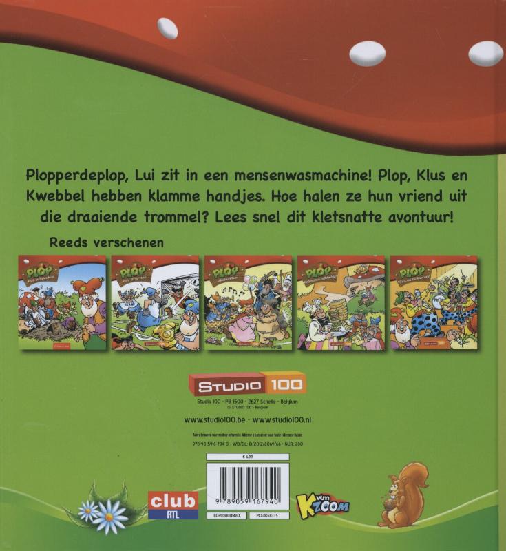 Achterkant van Lui in de was