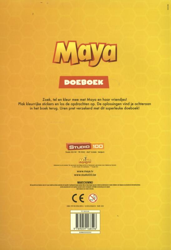 Achterkant van Doeboek
