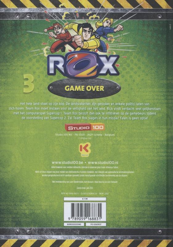Achterkant van Game over