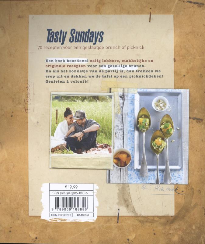 Achterkant van Tasty sundays