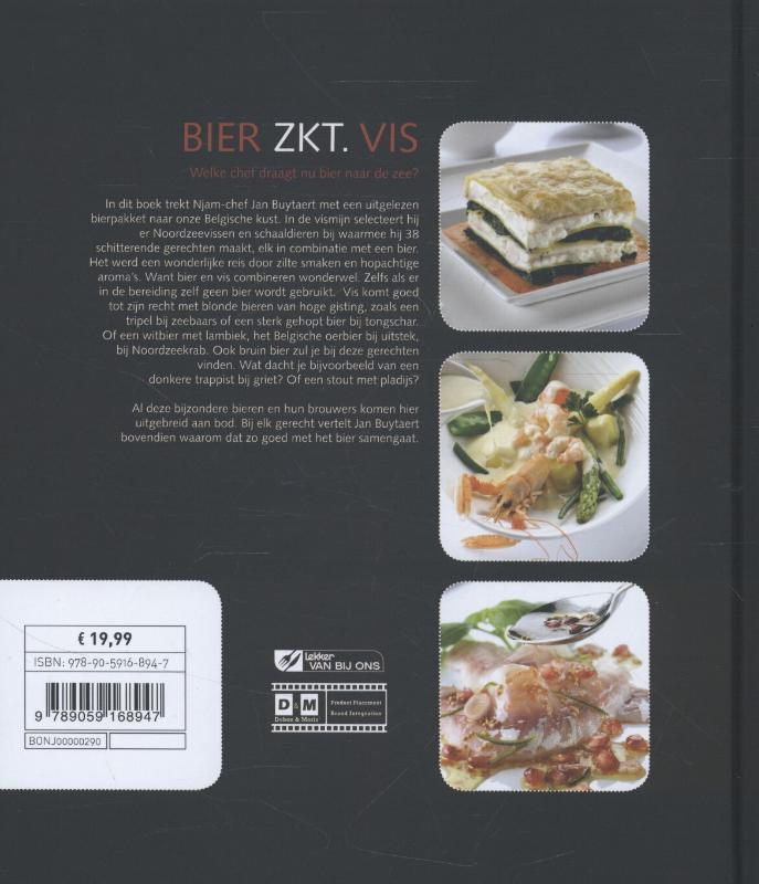 Achterkant van Bier zkt. Vis