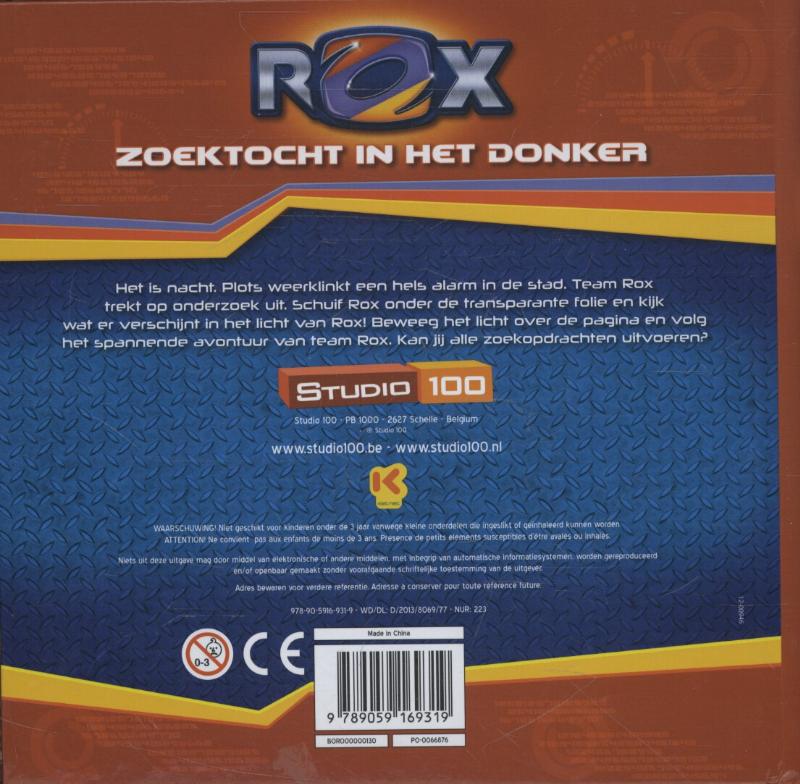 Achterkant van Zoektocht in het donker