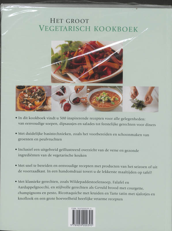 Achterkant van Het groot vegetarisch kookboek