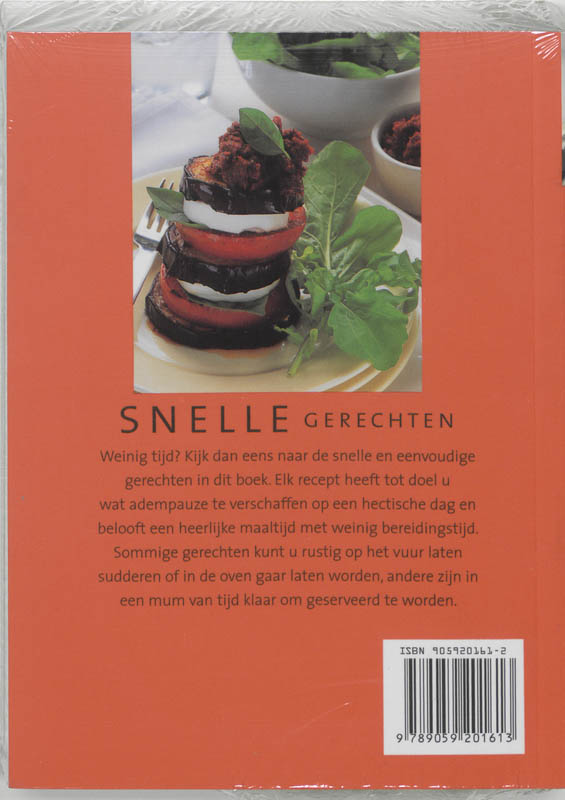 Achterkant van Snelle gerechten