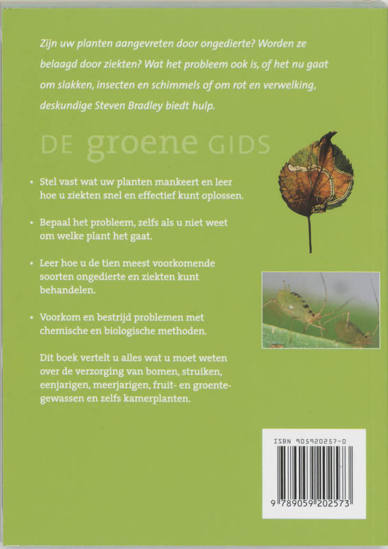Achterkant van De groene gids