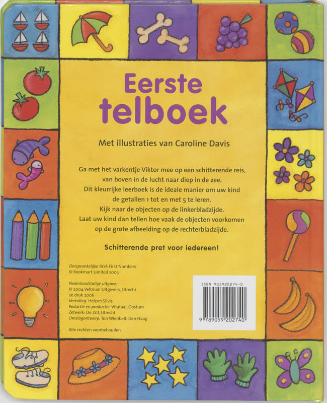 Achterkant van Eerste telboek